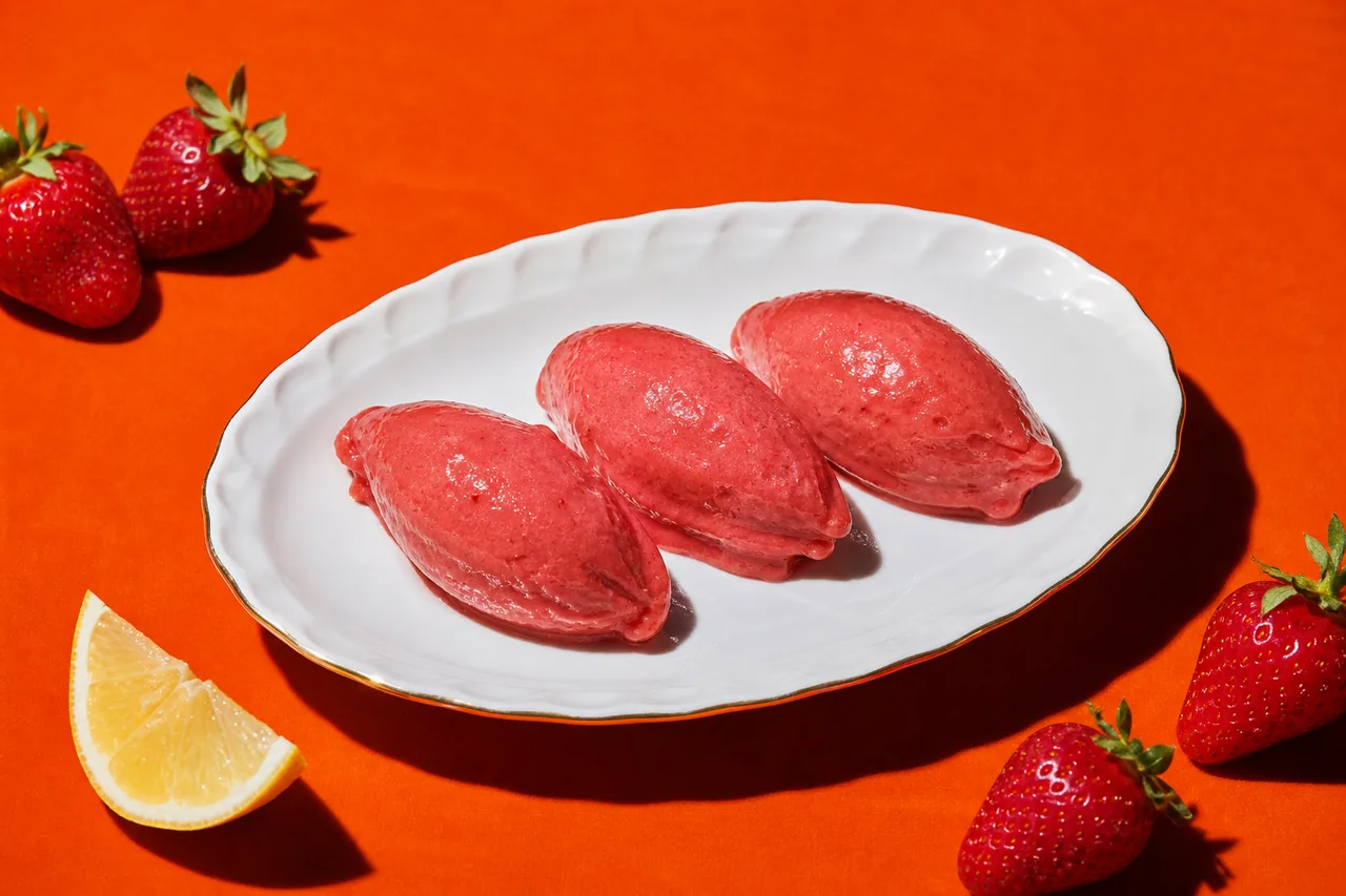 Sorbet fraise au Creami