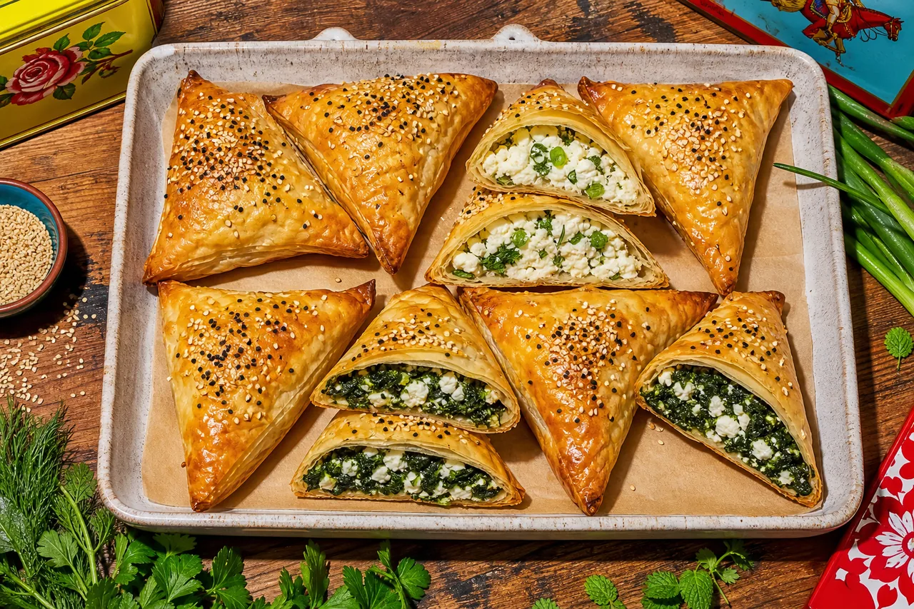 Borek (Chaussons arméniens aux épinards et au fromage)