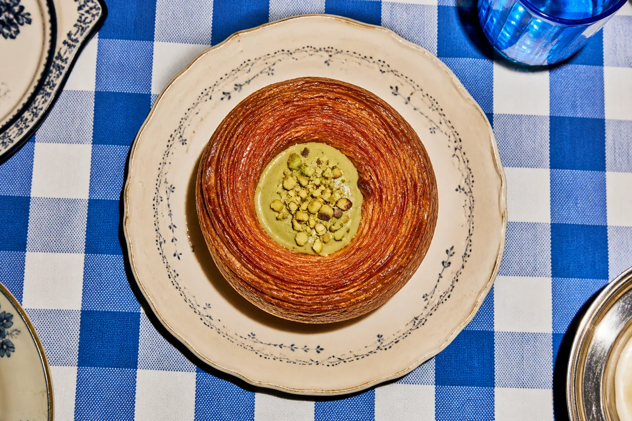 Cromboloni à la pistache