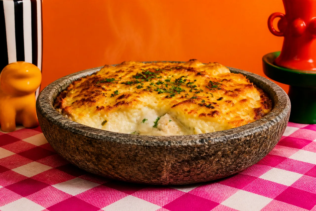 Fish pie à la lingue bleue, purée de pomme de terre gratinée (tradition anglaise)