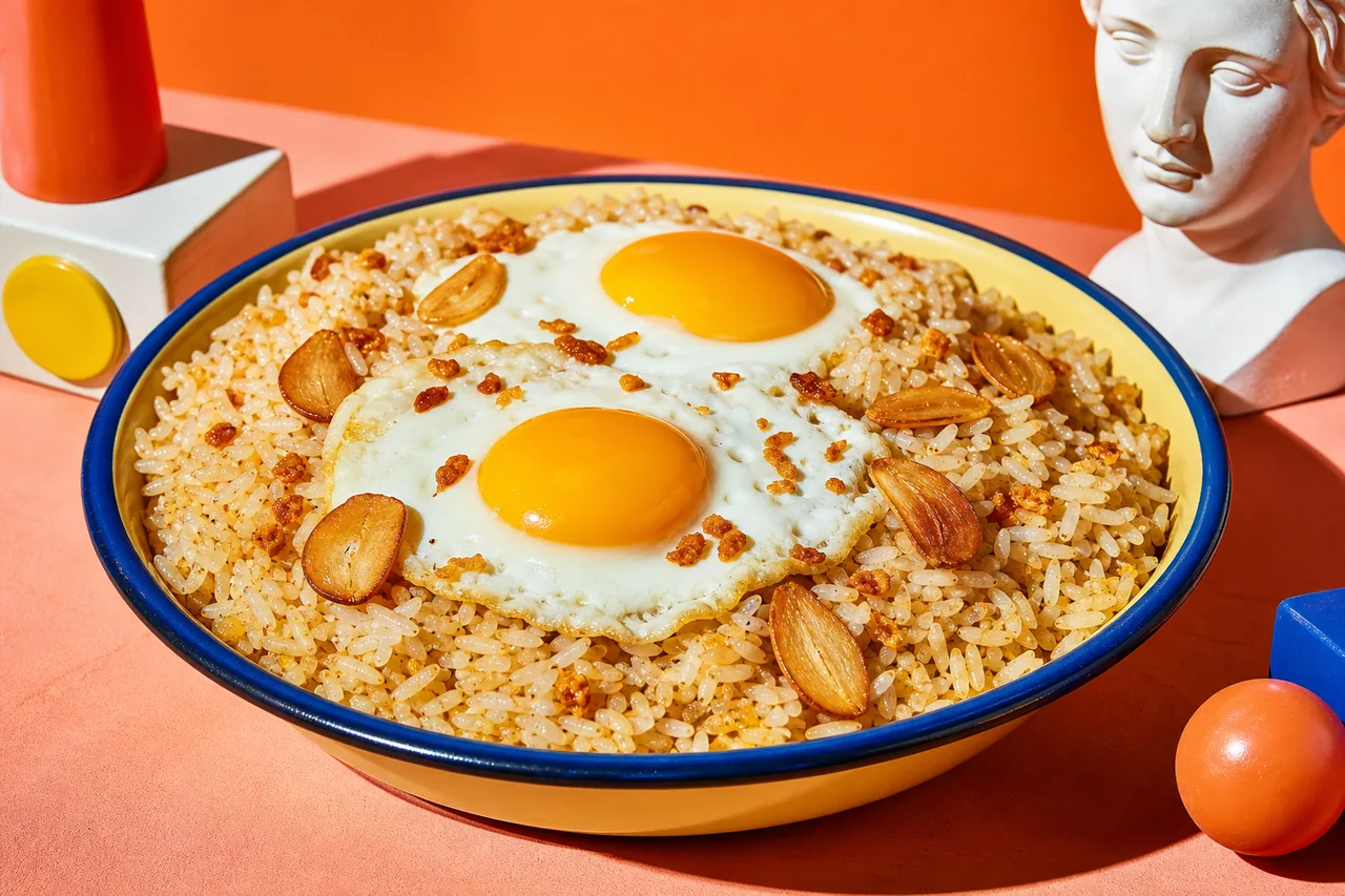Riz frit à l'ail (Sinangag)