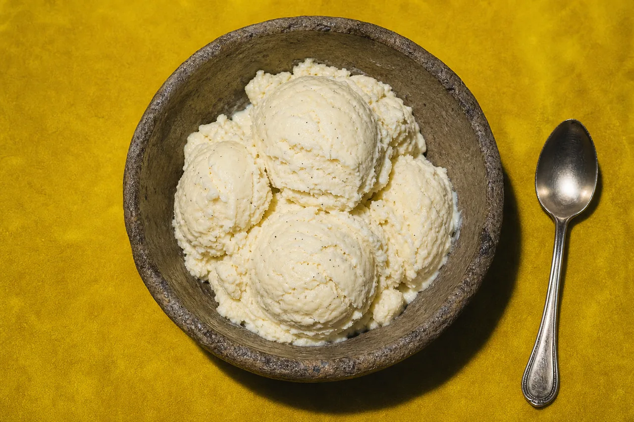 Glace nuage à la vanille sans sorbetière