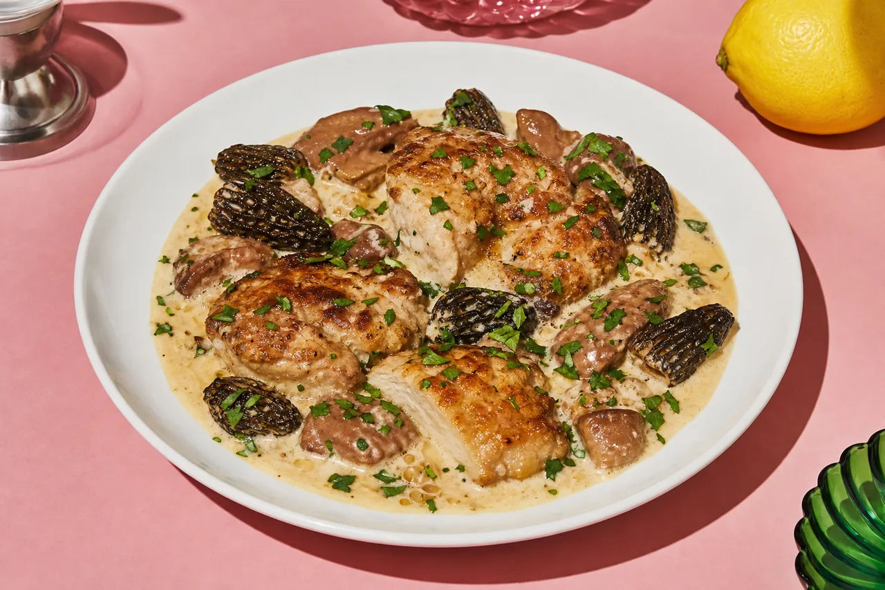 Ris de veau aux morilles