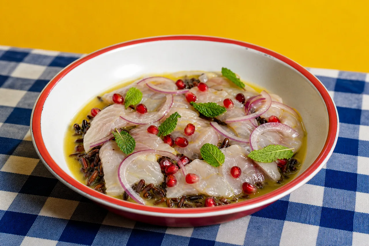 Tiradito de bar sauvage yuzu