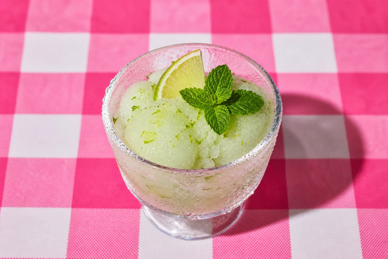 Sorbet mojito virgin au Creami