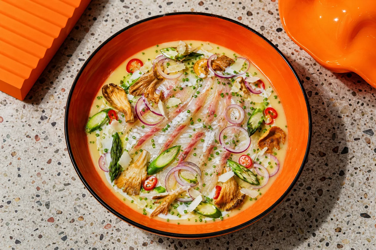 Tiradito de Daurade Royale Asperge
