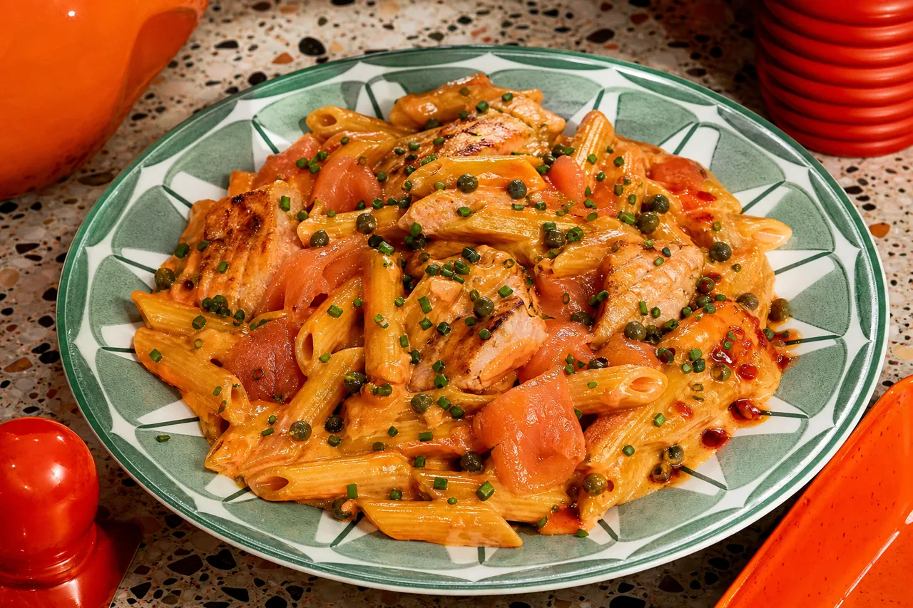 Pâtes au saumon fit