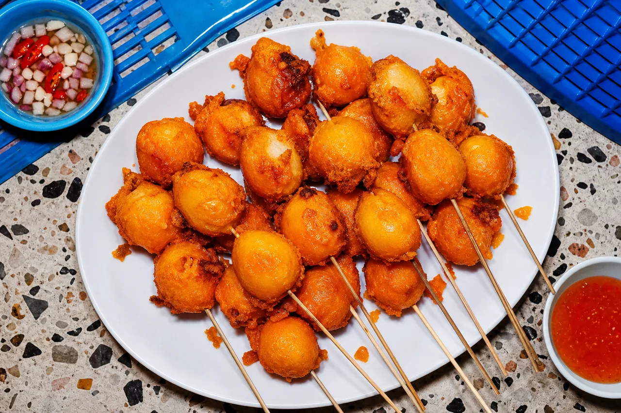 Kwek kwek (œufs de caille frits philippins)