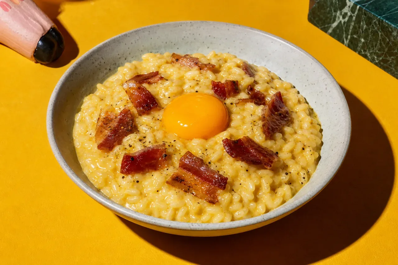 Risotto carbonara