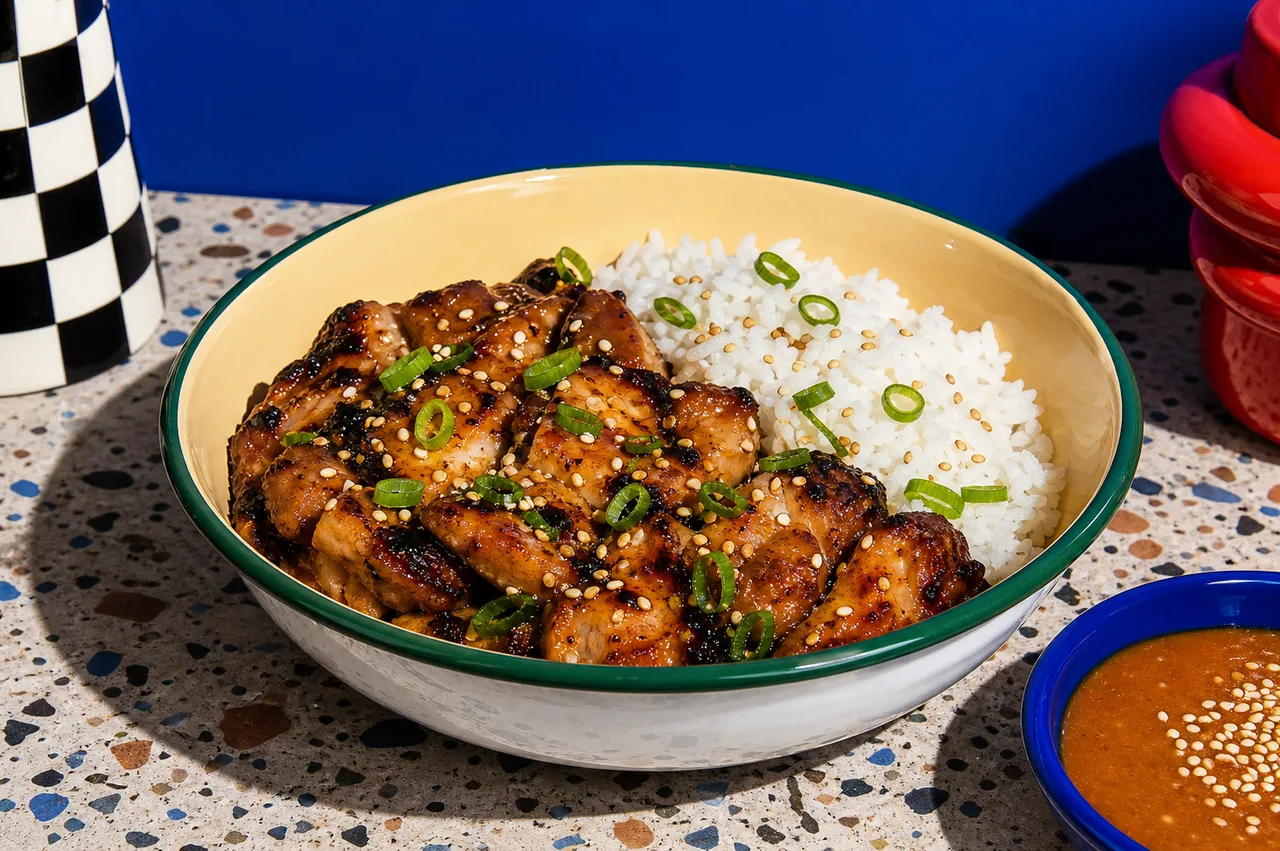 Poulet Hibachi au Miso et Cacahuète