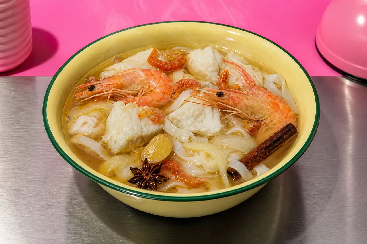 Pho vietnamien aux crevettes (version pescatarienne)
