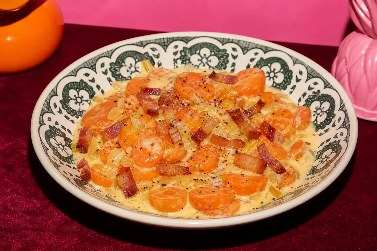 Carottes à la carbonara