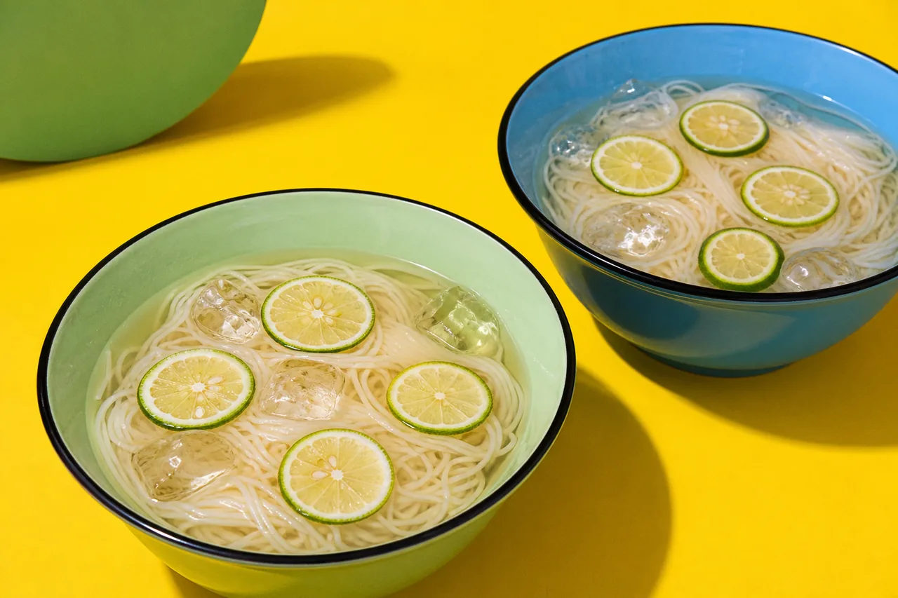 Nouilles Somen Froides au Citron Sudachi