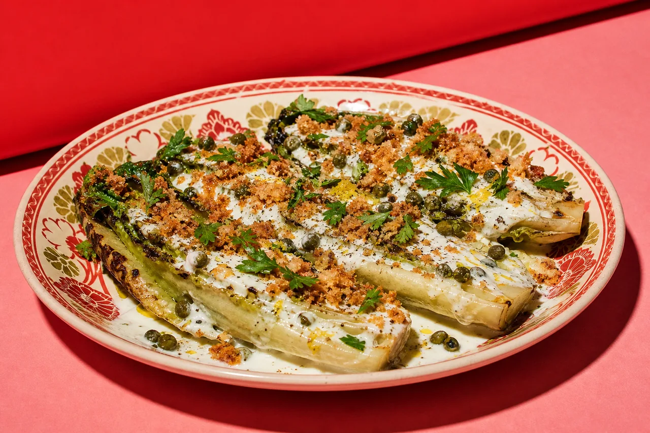 Sucrine grillée, sauce crémeuse aux câpres