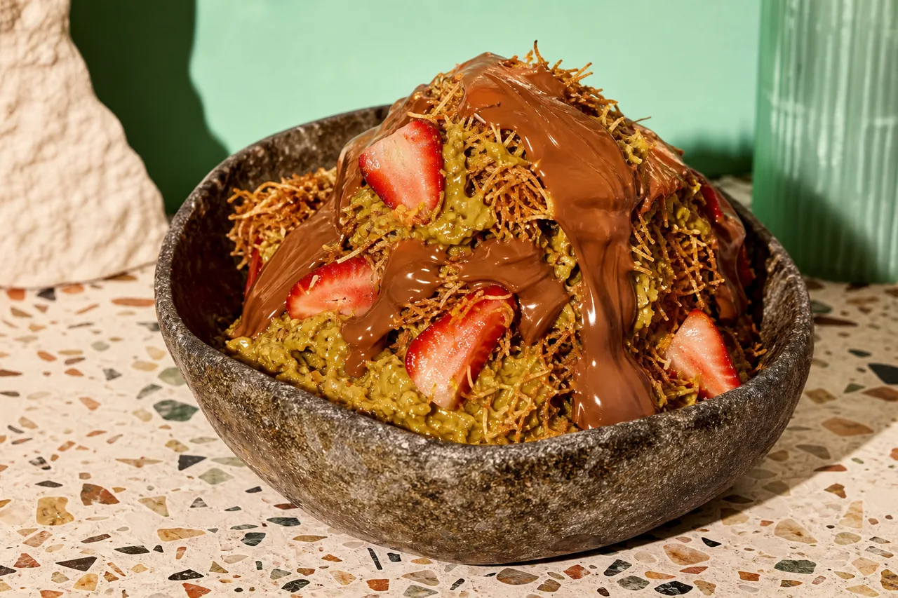 Dubai chocolate aux fraises et pistache