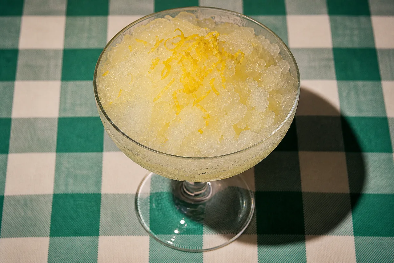 Granité classique au citron au Creami