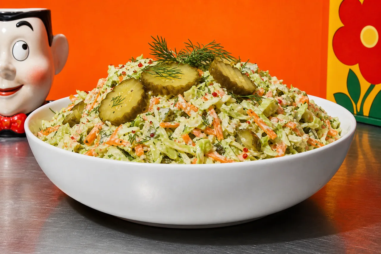 Coleslaw aux cornichons