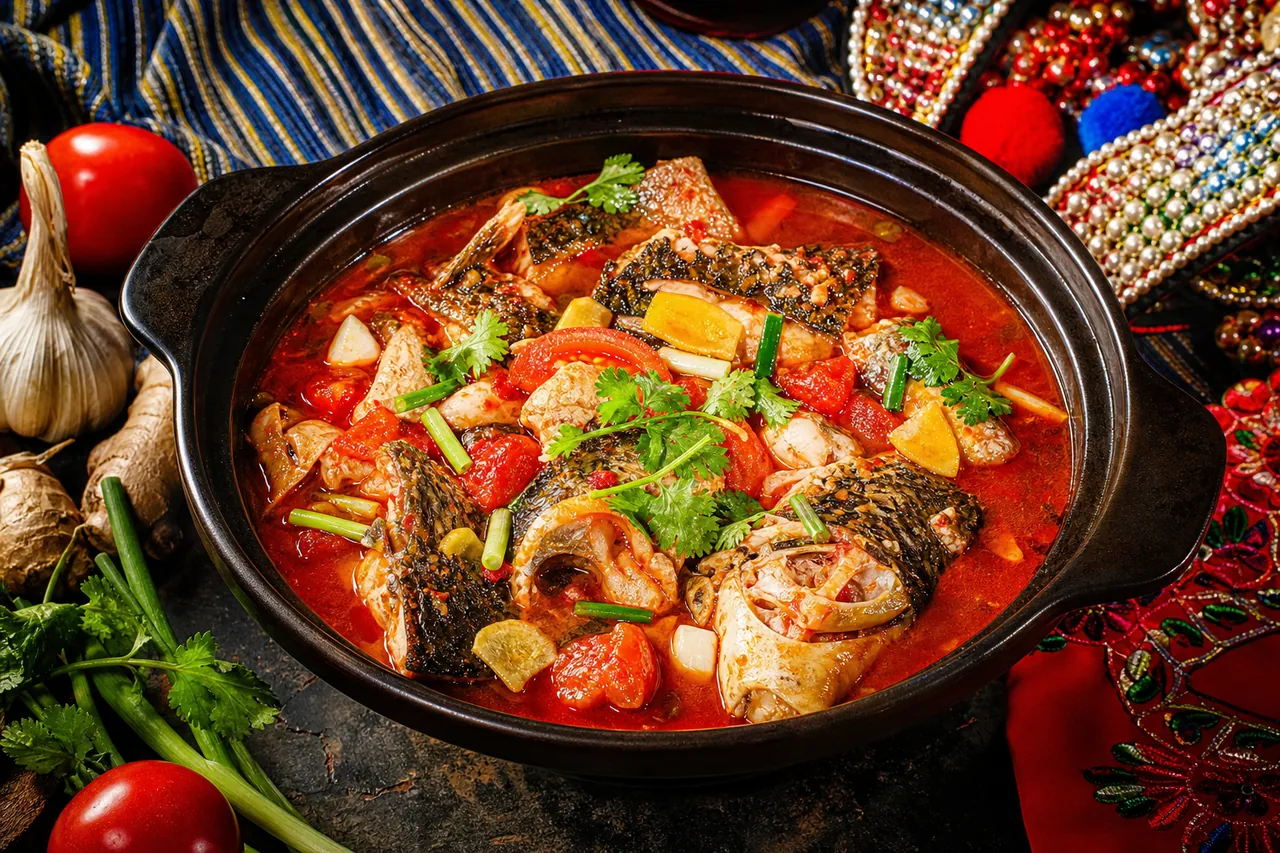 Suāntāng Yú de Kaili — poisson en bouillon rouge aigre du Guizhou