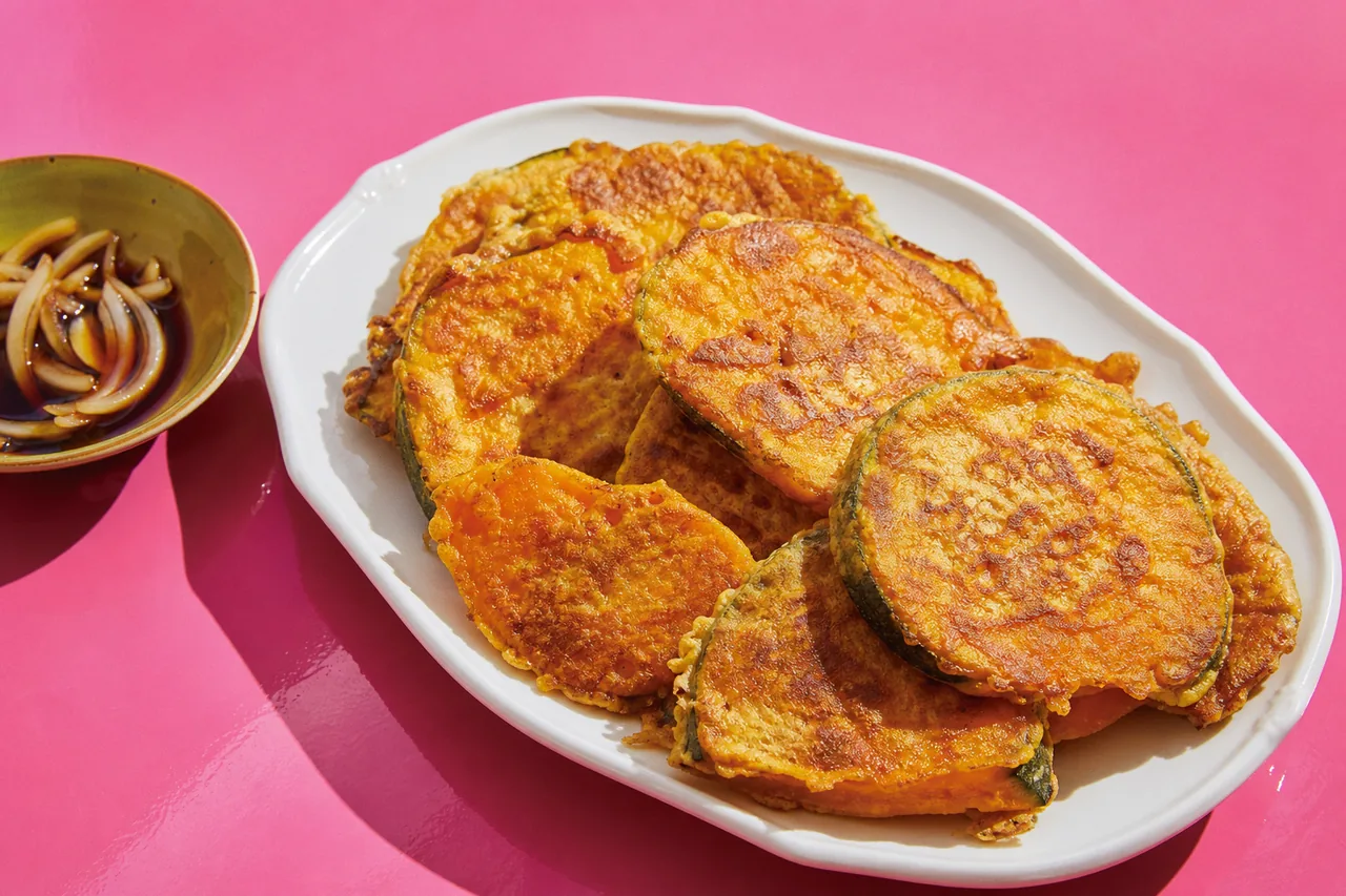 Pancakes de potiron coréens (hobak jeon)