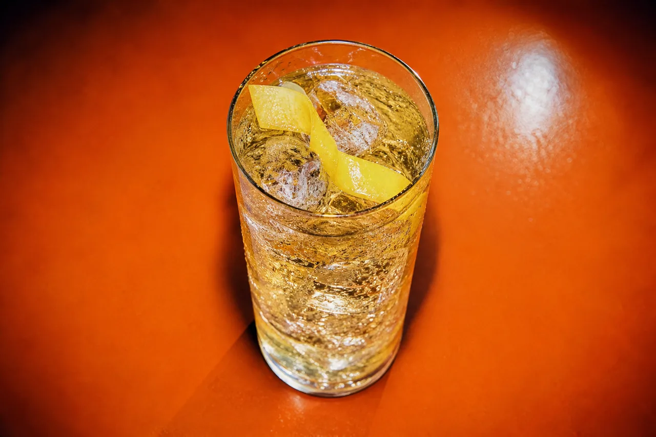 Highball japonais au whisky, soda et citron