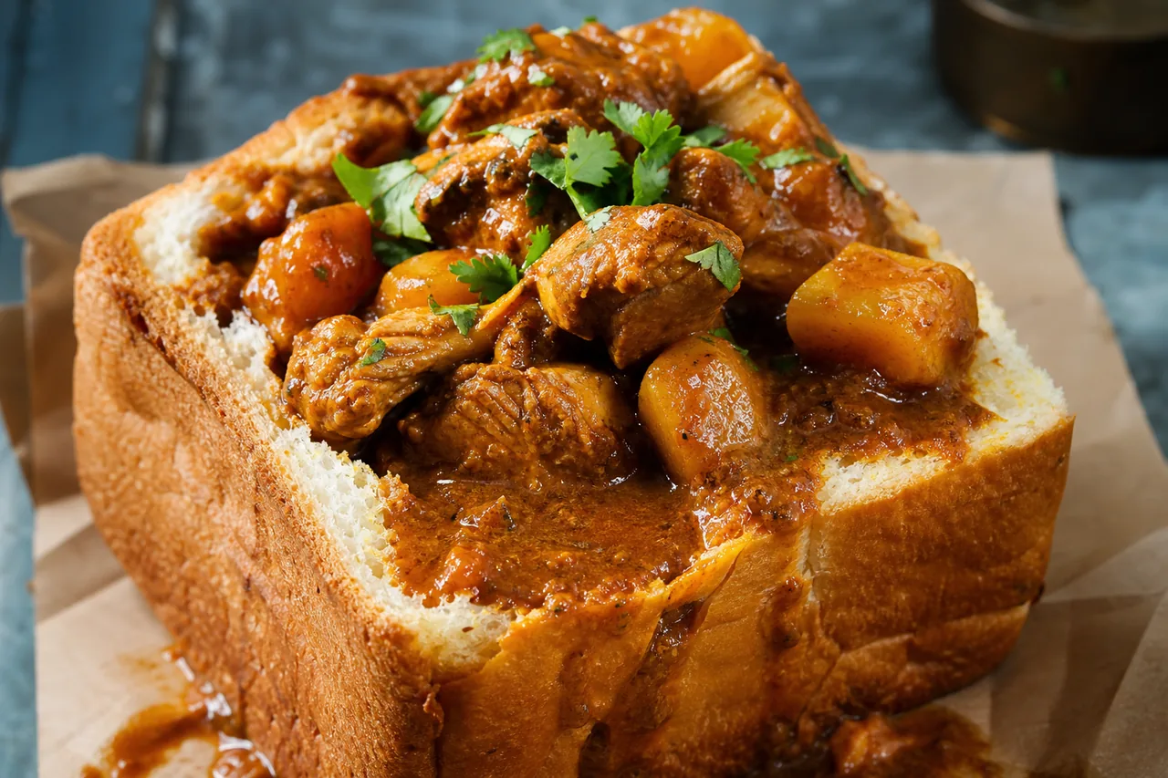 Bunny chow sud-africain au curry