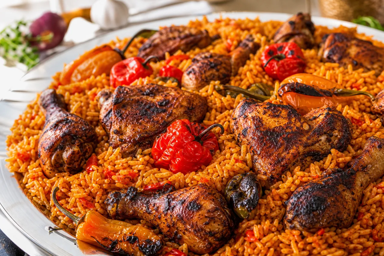 Jollof rice ouest-africain au poulet