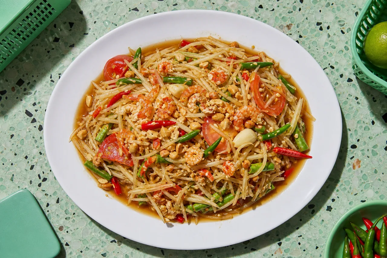 Salade de papaye verte thaï (Som Tam)