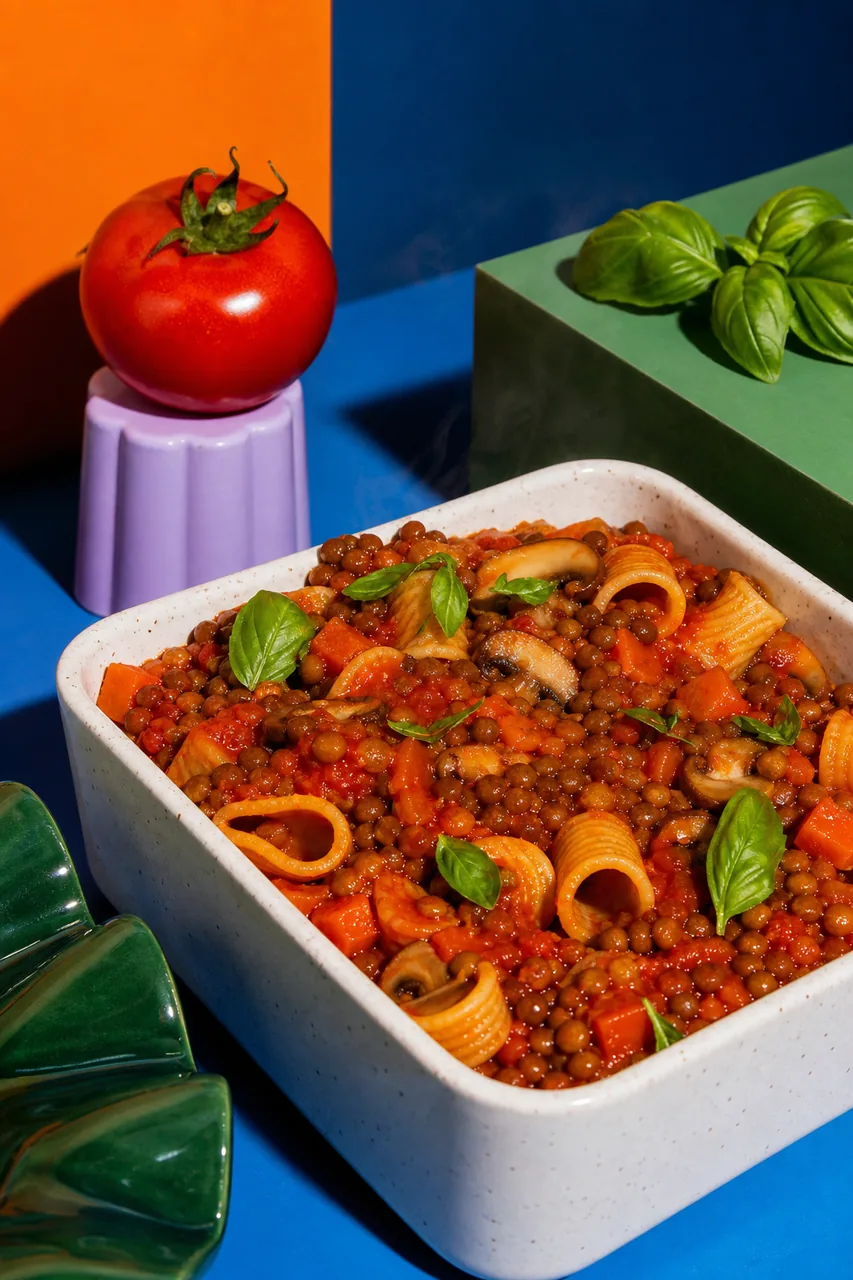 Ragoût lentilles-tomate façon bolognaise express