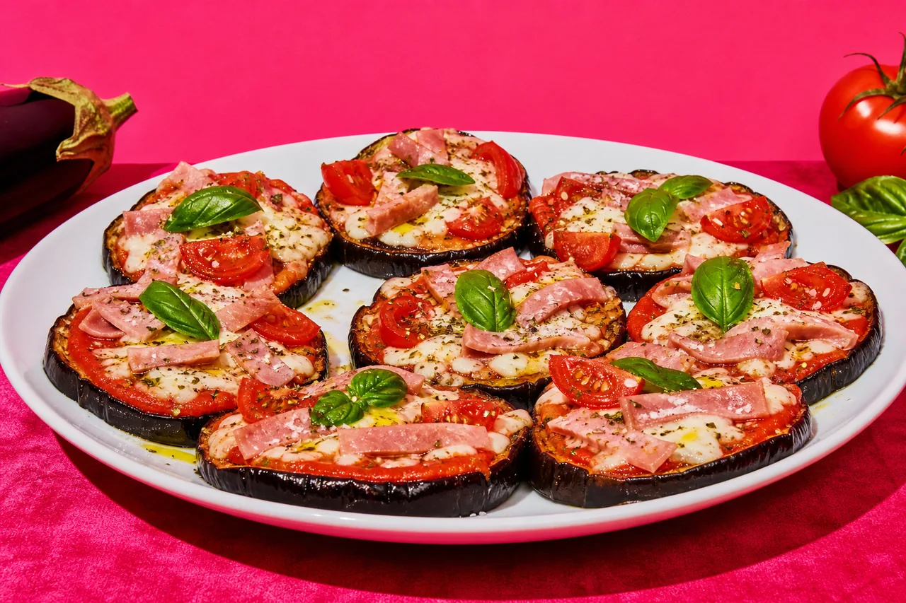 Pizza sur aubergine