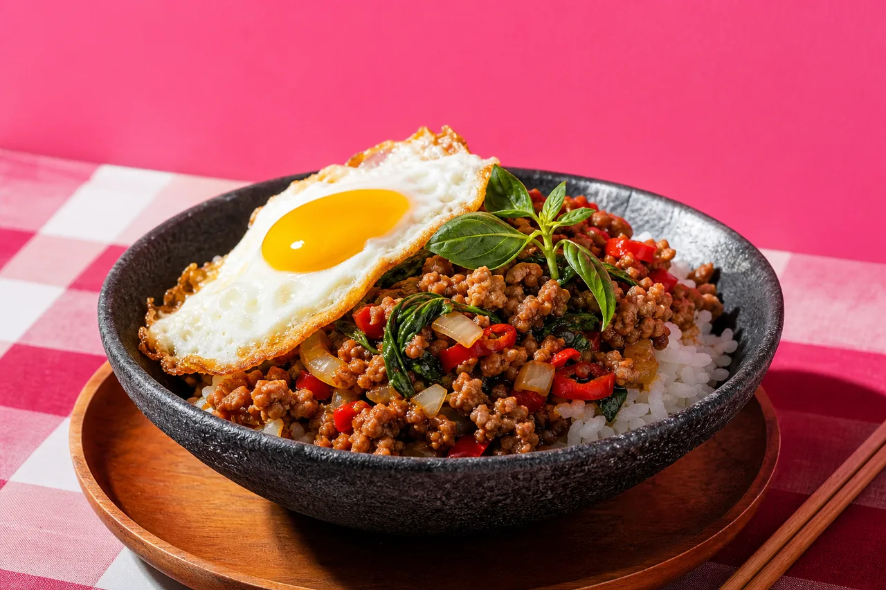 Riz Gapao (Pad Krapao)