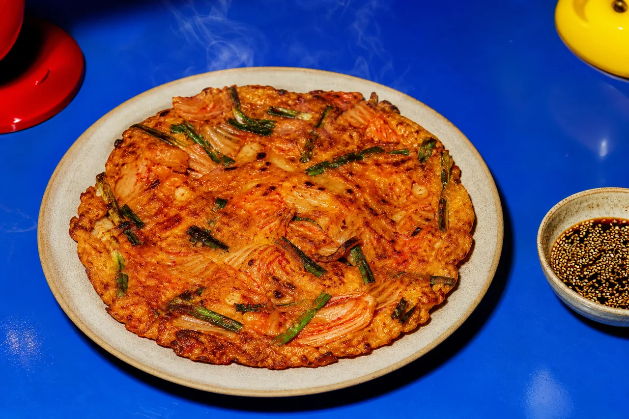 Pancakes coréens au kimchi