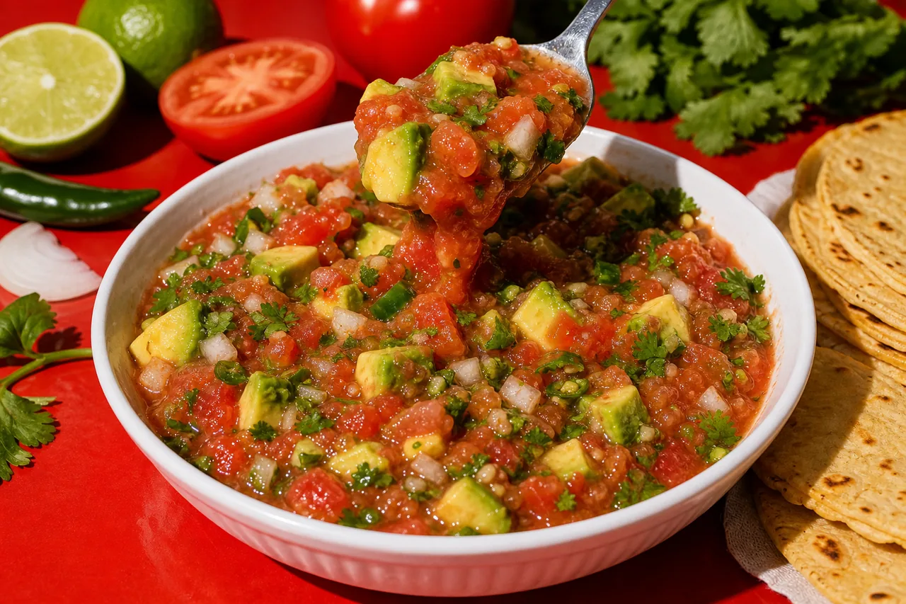 Salsa tomate-avocat