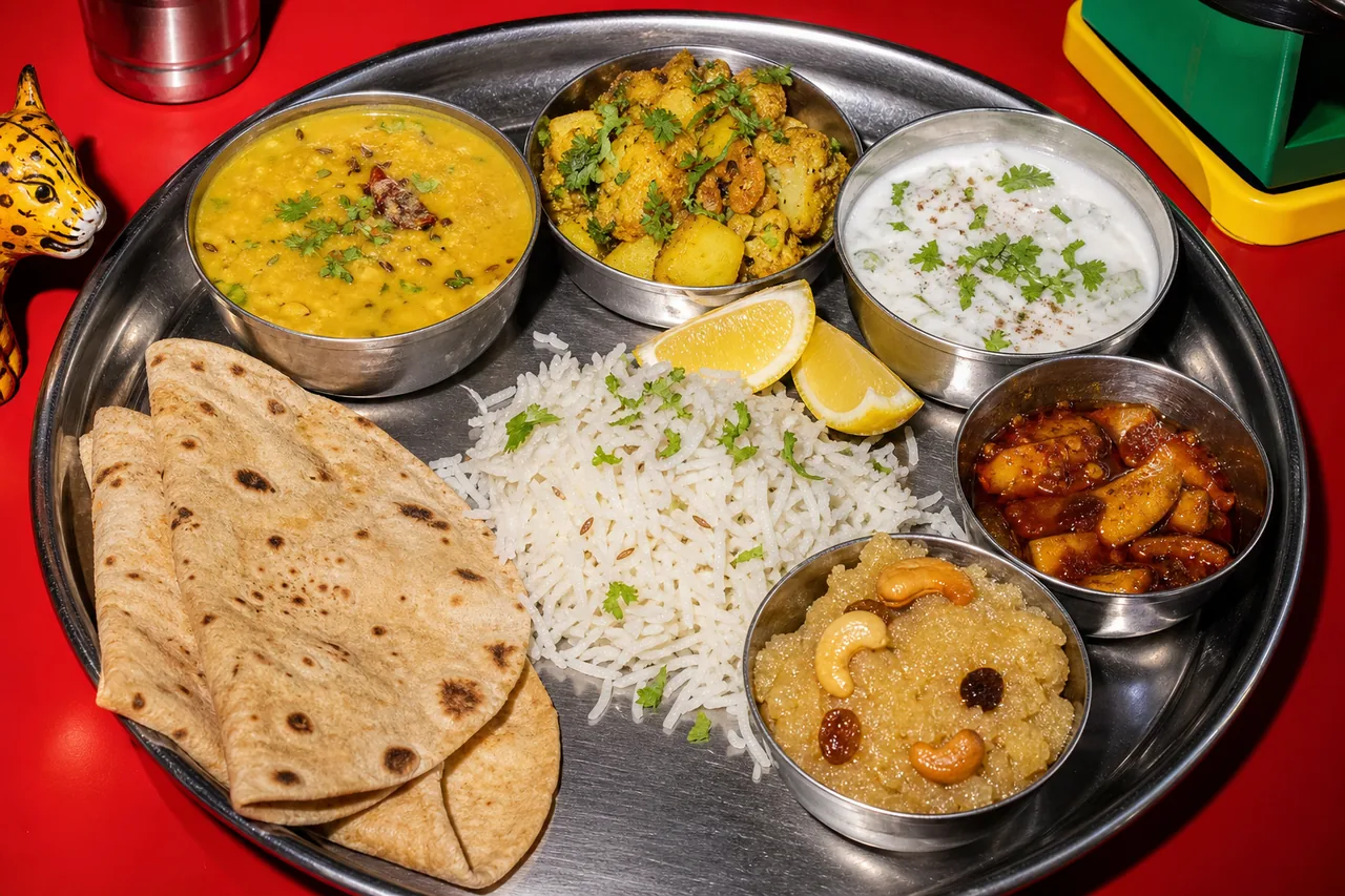 Thali indien végétarien