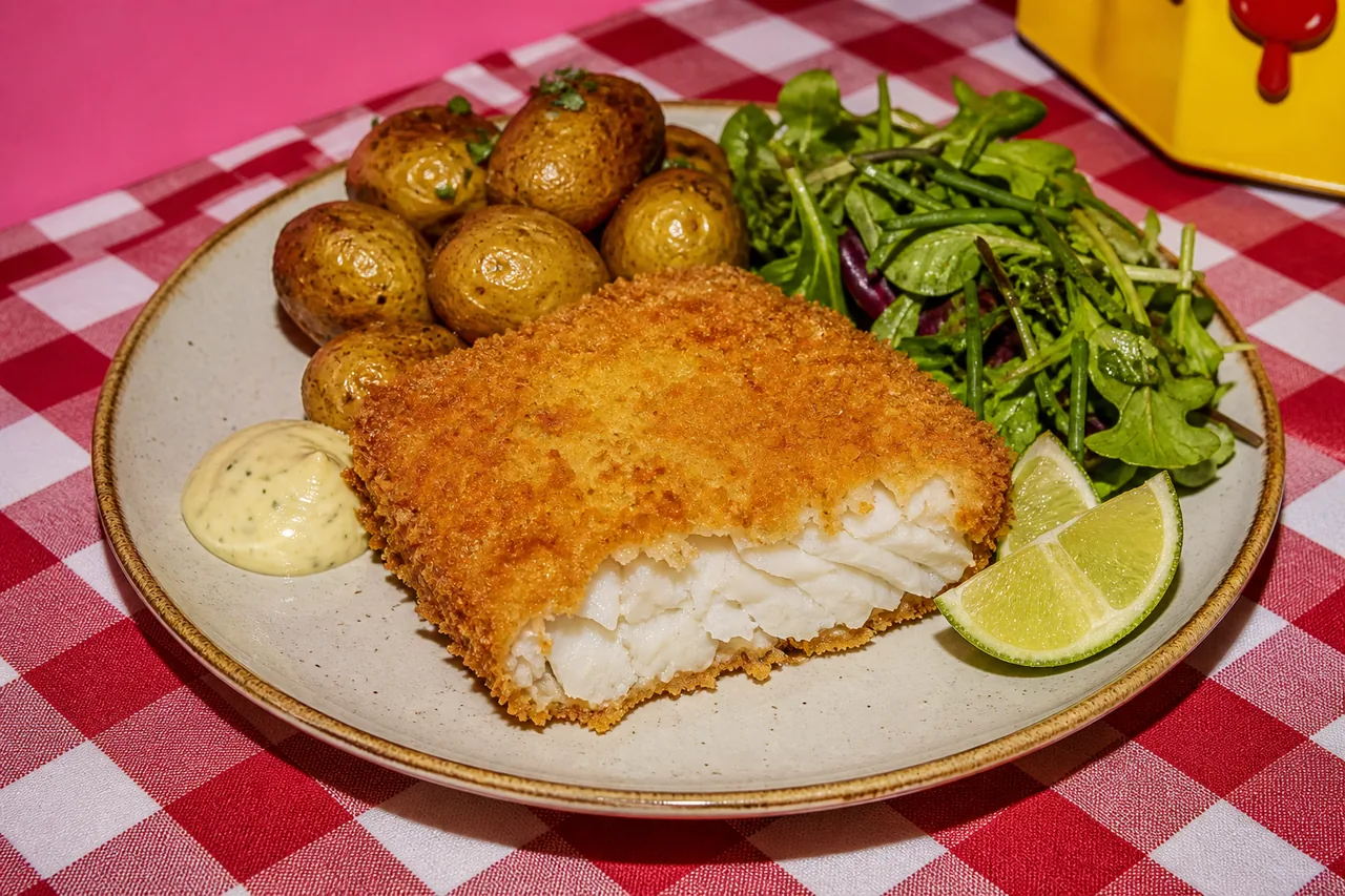 Cabillaud croustillant panko et citron vert