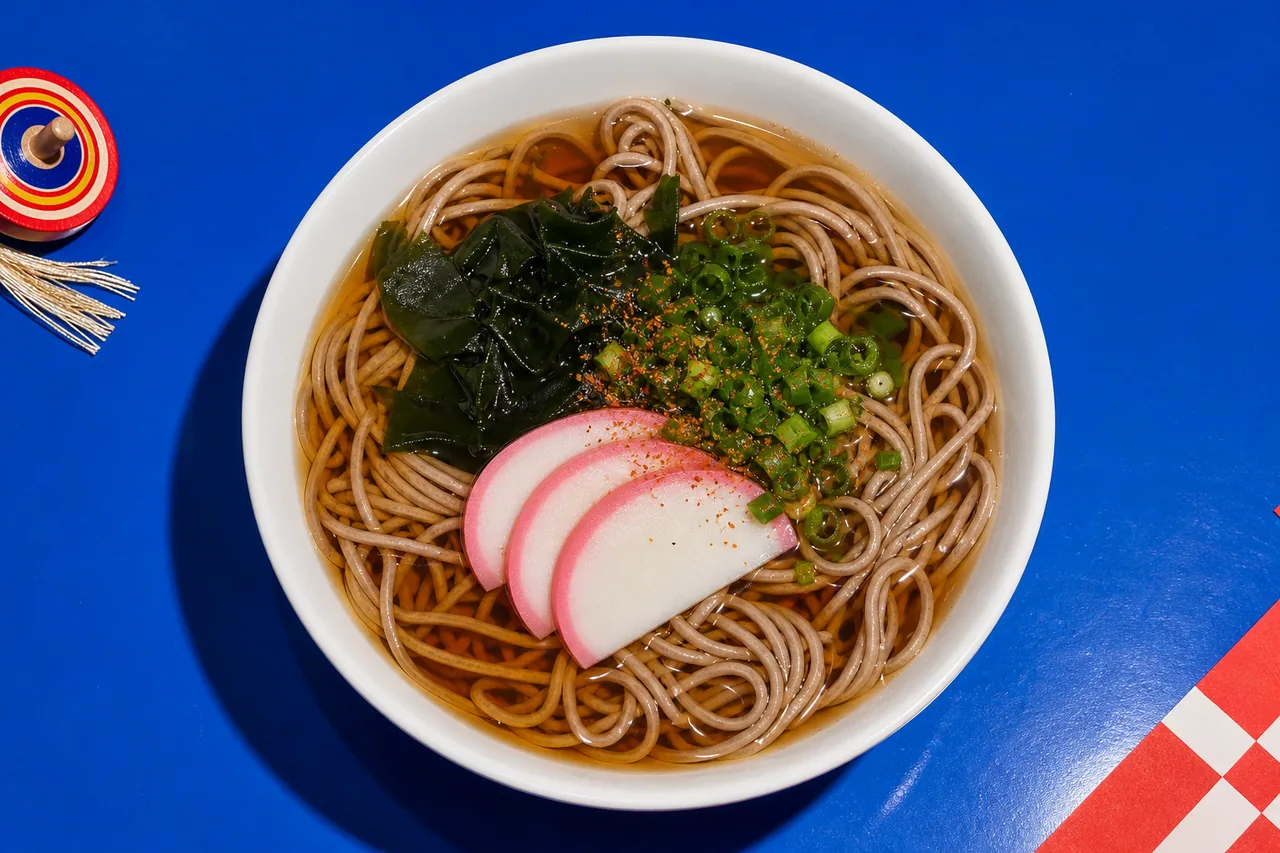 Toshikoshi Soba (Soupe de Nouilles Soba du Nouvel An)