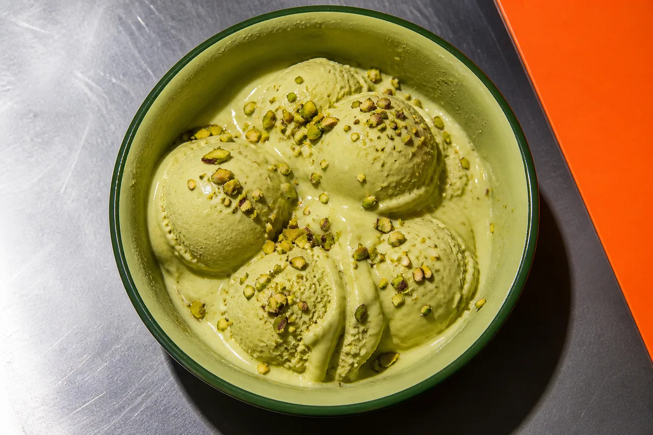 Glace pistache au Creami façon gelato italien