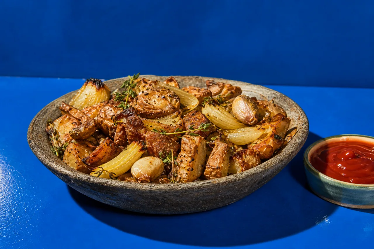 Topinambours rôtis au ketchup maison