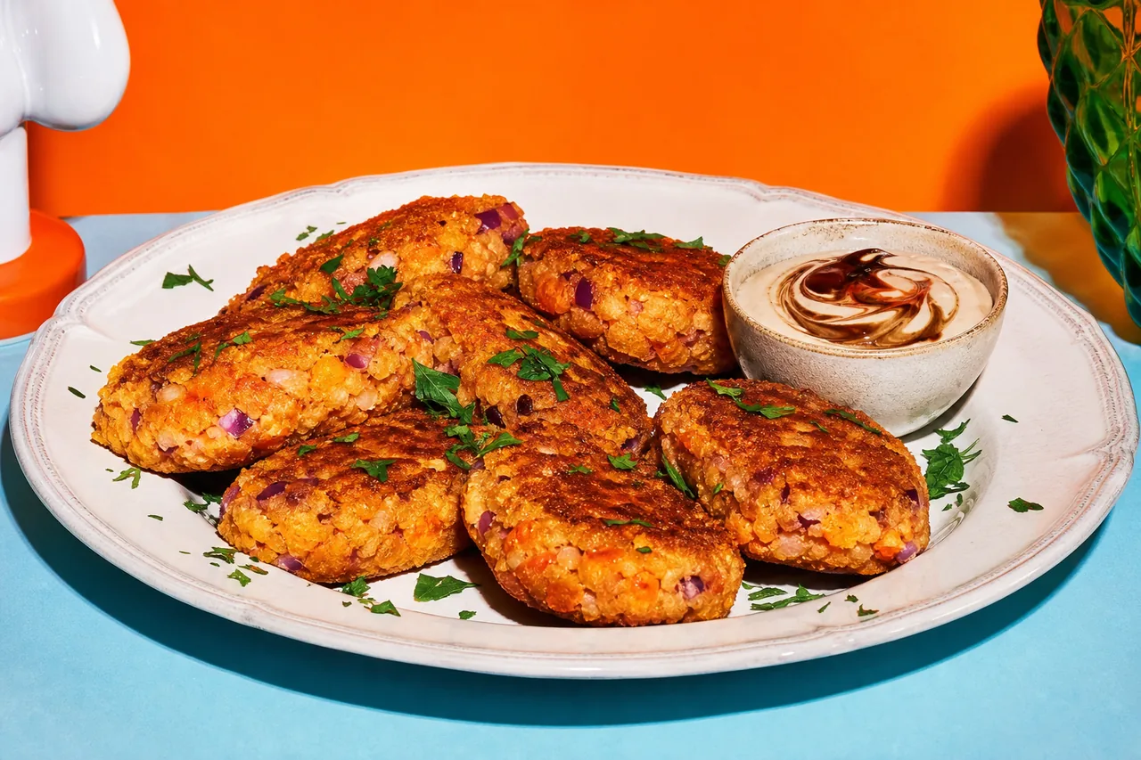 Croquettes saumon-patate douce