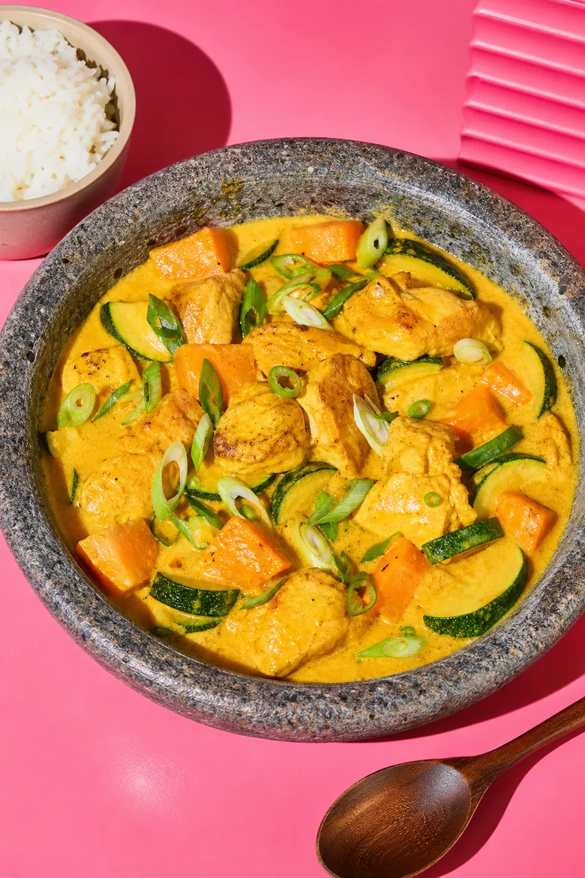 Curry doux coco-poulet