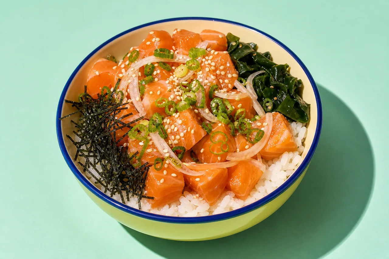 Poke bowl au saumon