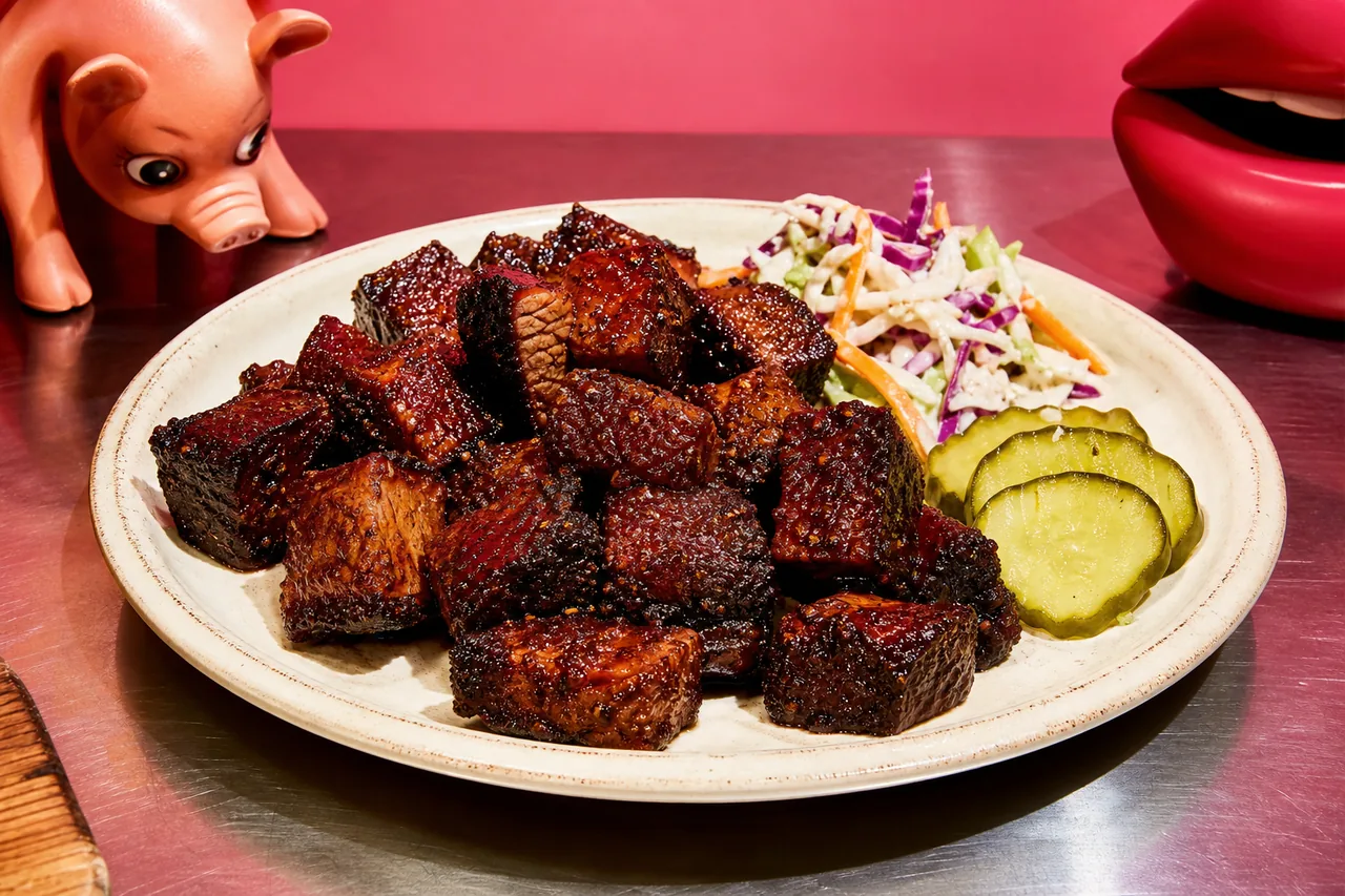 Burnt ends (bouts brûlés de brisket caramélisés)