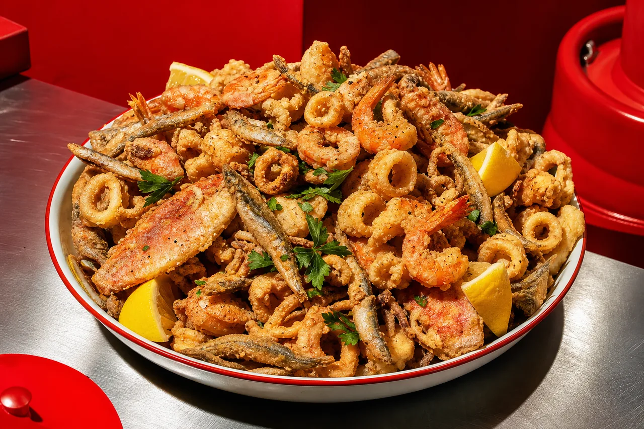 Fritto misto di pesce (friture italienne de la mer)