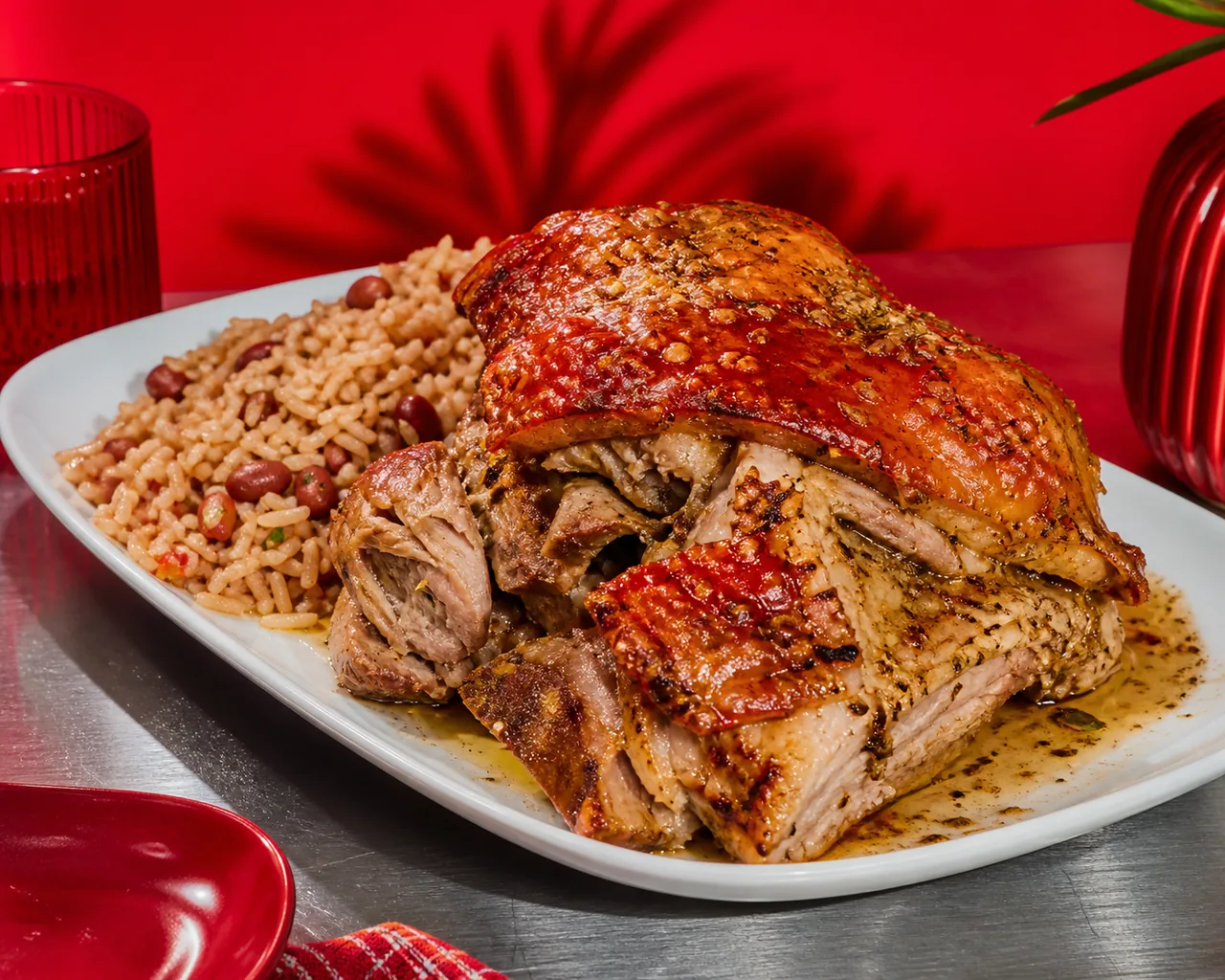 Pernil (épaule de porc rôtie portoricaine)