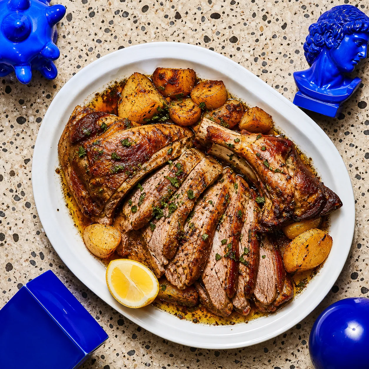 Cordero al palo (agneau rôti à la chilienne, version four)