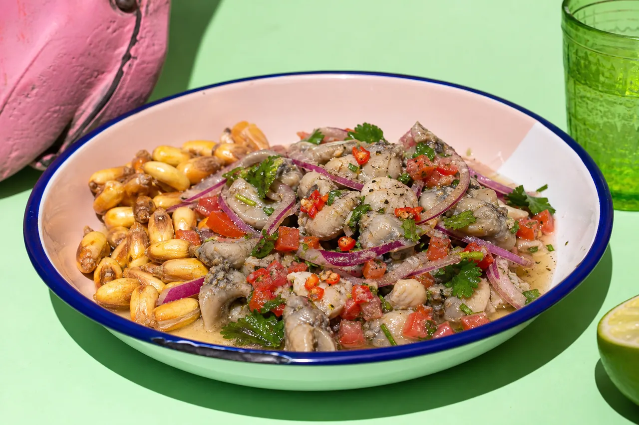 Ceviche de conchas negras (version palourdes)