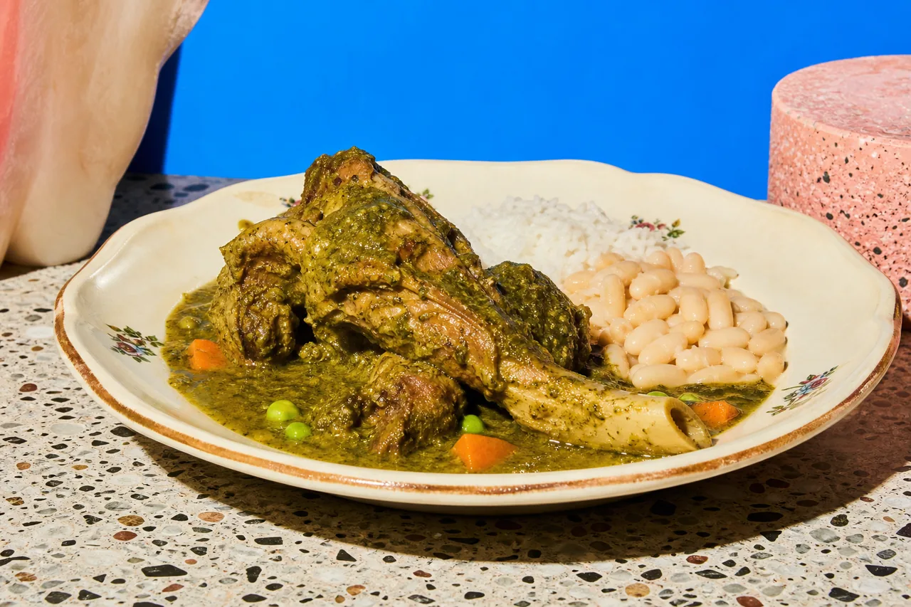 Seco de cabrito (ragoût péruvien de chevreau à la coriandre)