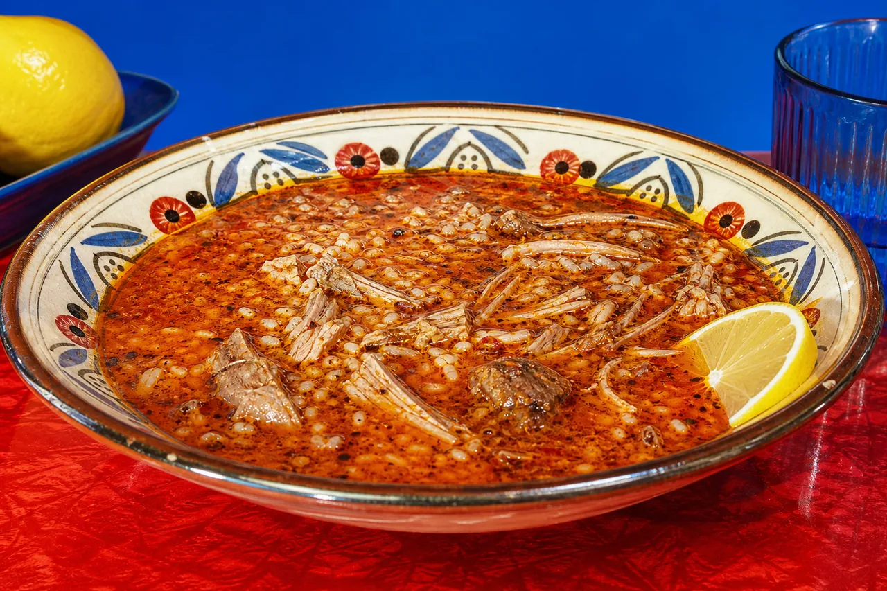 Beyran (soupe d'agneau pimentée de Gaziantep)