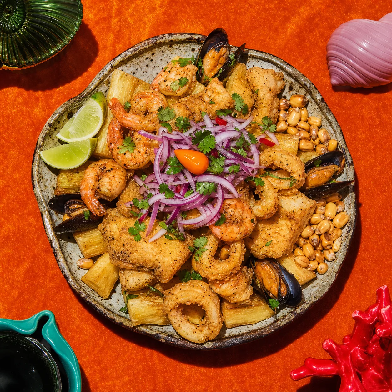 Jalea (grande friture de la mer péruvienne)
