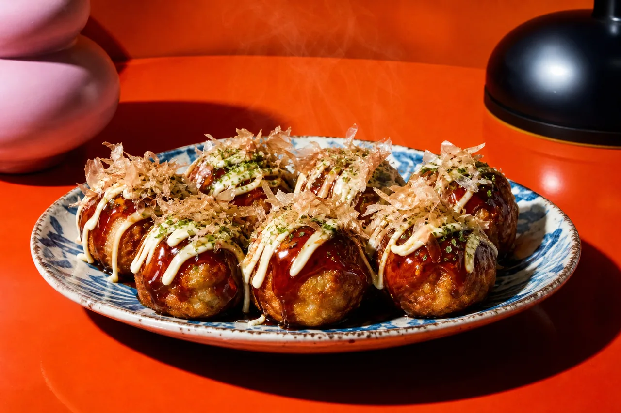 Takoyaki (boulettes de poulpe d'Osaka)