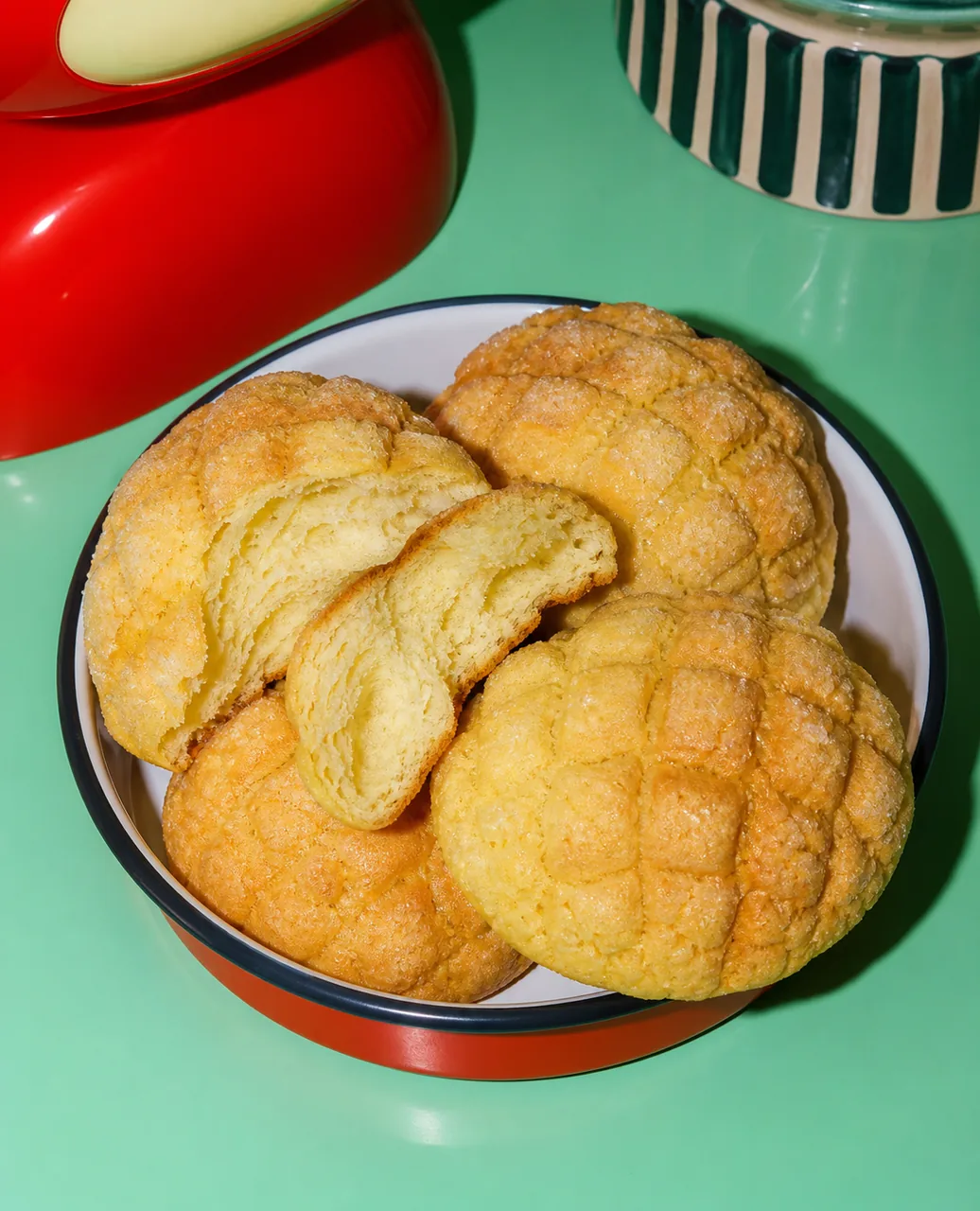 Melon pan (brioche japonaise croustillante)
